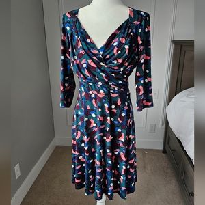 Midi Dress, Women's Knit Dark Green Midi Dress, Work Outfit, Business Casual